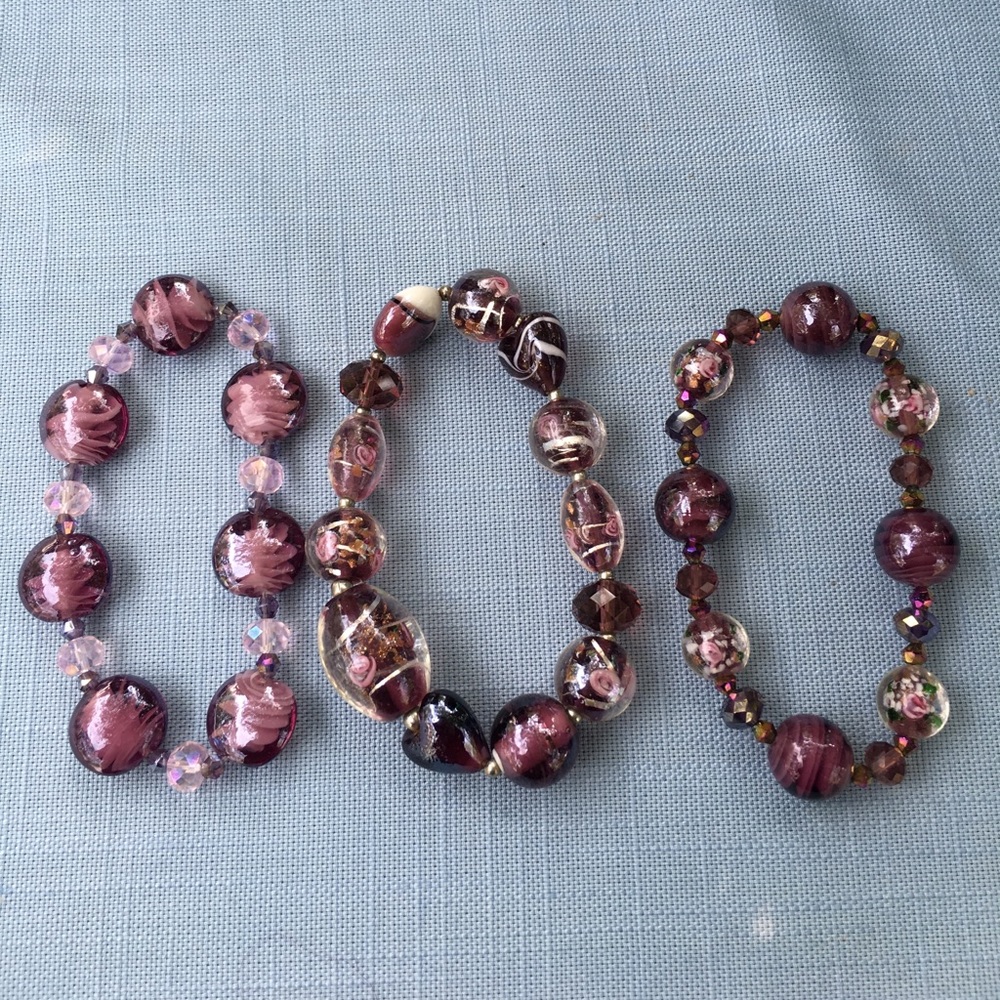 Bundle of 3 Purple Bracelets