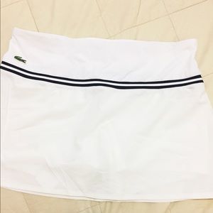 Lacoste white tennis skirt/skort