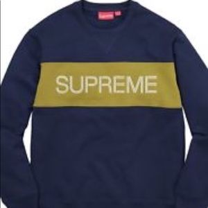 Brand new Zig Zag supreme crewneck never worn