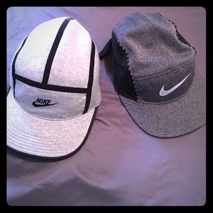 2 nike hats, adjustable
