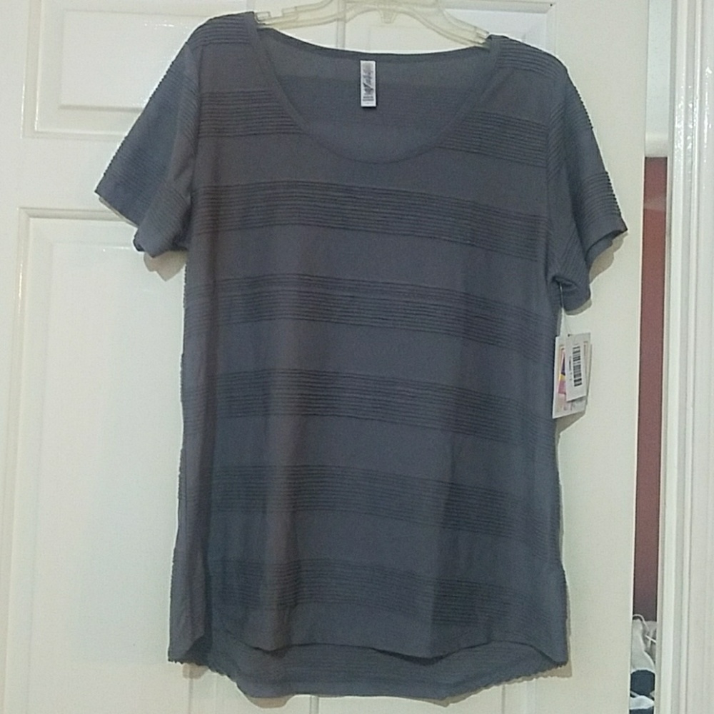 Gray Lularoe Classic T