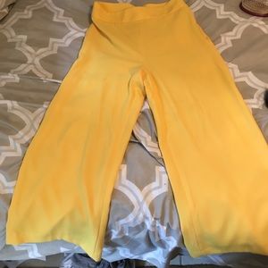 Yellow zara pants