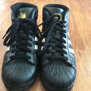 adidas hi-top sneakers pro model