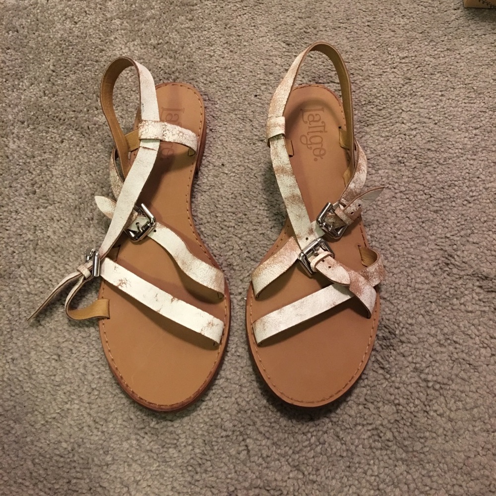 Latigo white sandals