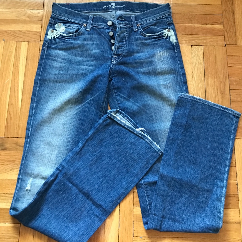 7 For All Mankind "Boycut" classic jeans