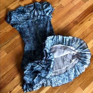 Perfect New Blue Ruffle dress