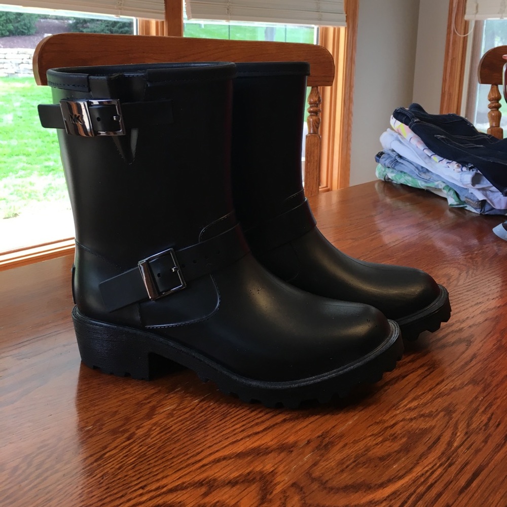 Michael Kors Moto Rain Boots