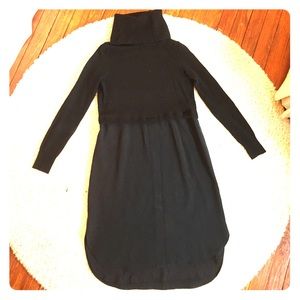 Madewell Turtleneck Dress, Black, XS