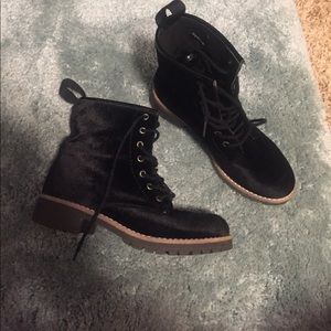 Steve Madden suede combat boots