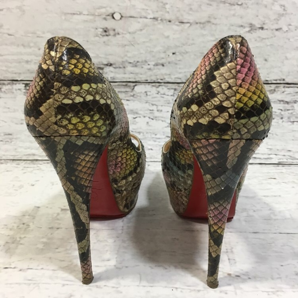 ⛔️SOLD⛔️AUTHENTIC Christian Louboutin 150 python, - Picture 4 of 7