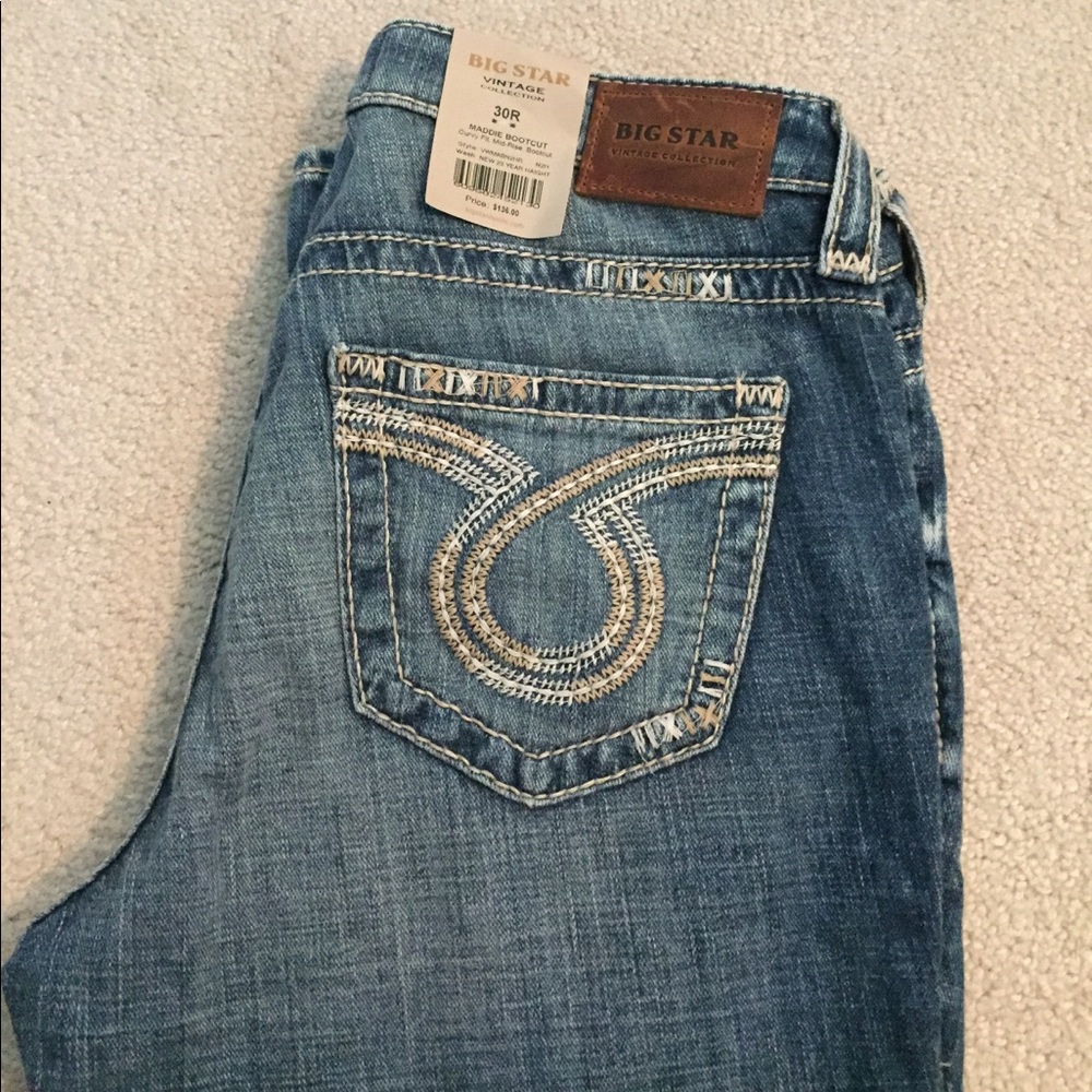 NWT Big Star Maddie Boot Cut Jeans, Size 30 R