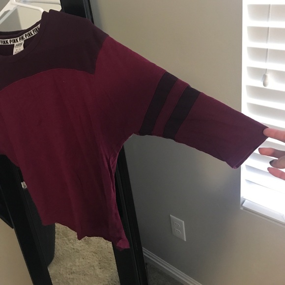 VS Dolman Style Varsity 3/4 Sleeve Top - Picture 2 of 4