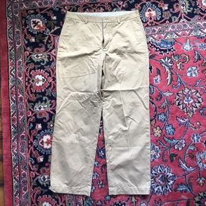 346 Brooks Brothers Tan flat front pants W34/L30