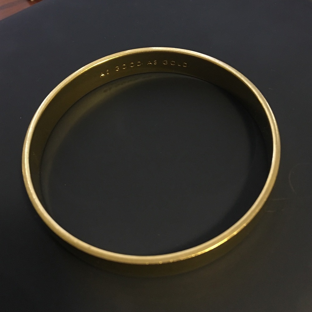 Kate Spade "as good as gold" bangle