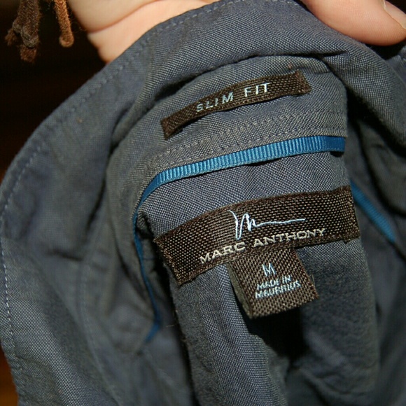 Blue Button Up - Picture 2 of 2