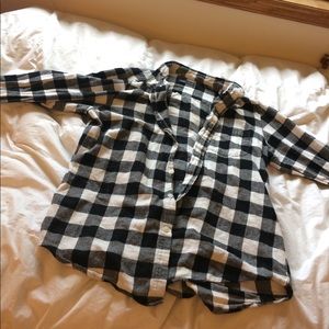 Black and white flannel