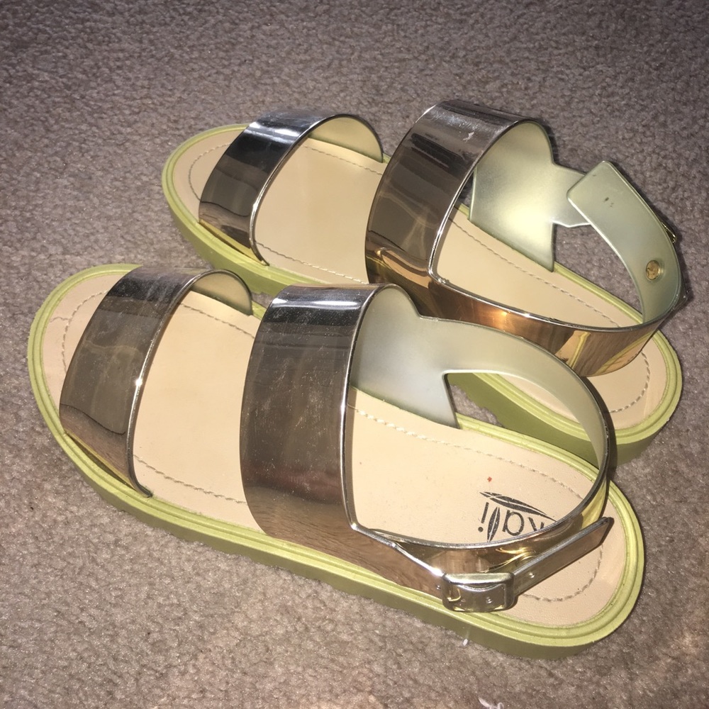 Gold sandals