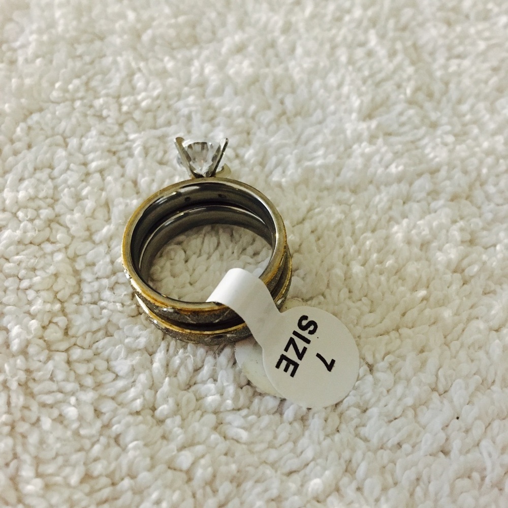Stainless Steel Engagement Ring