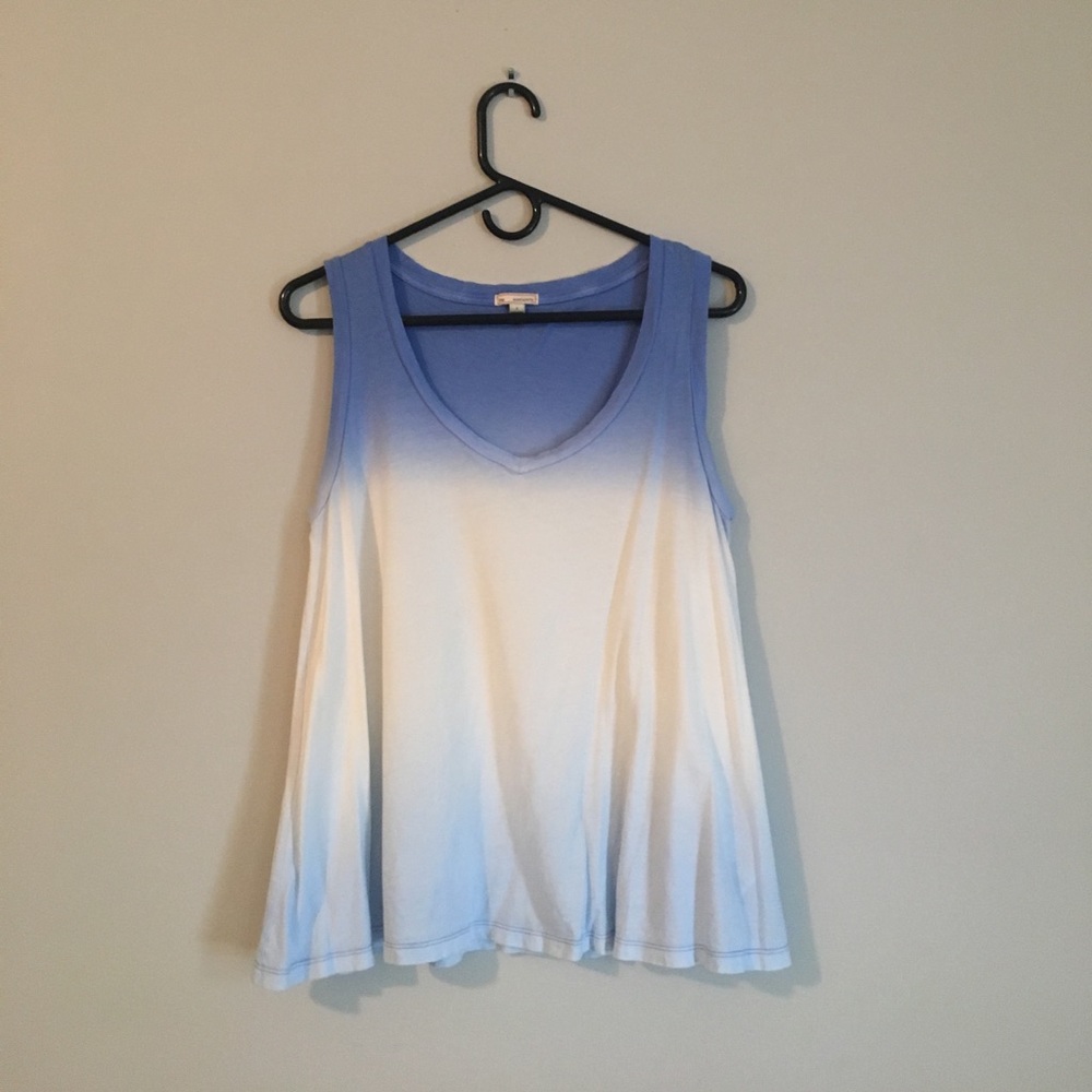 Blue ombré tank