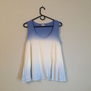 Blue ombré tank