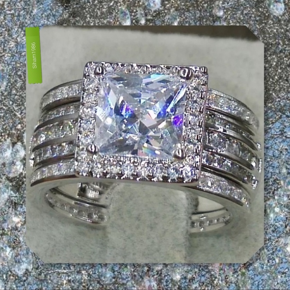 925 Sterling silver weeding set - Picture 2 of 4