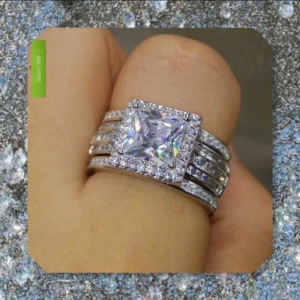 925 Sterling silver weeding set - Picture 4 of 4