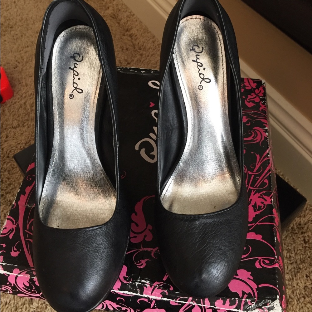 Basic black platform pump - Picture 5 of 7