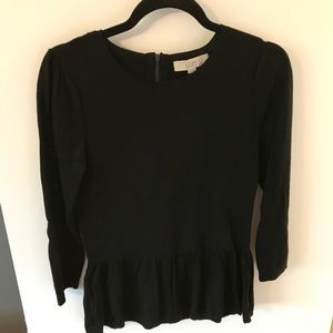 Ann Taylor Loft peplum sweater size s