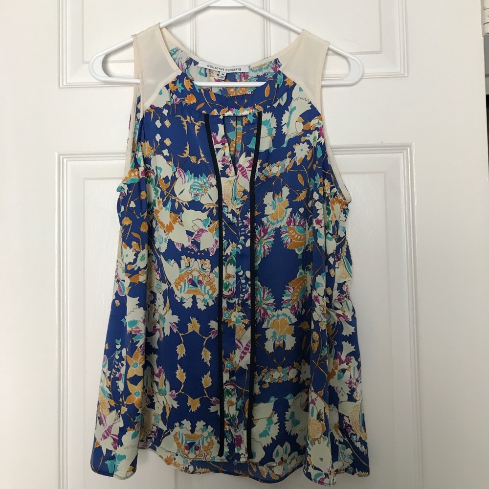 Floral tank blouse