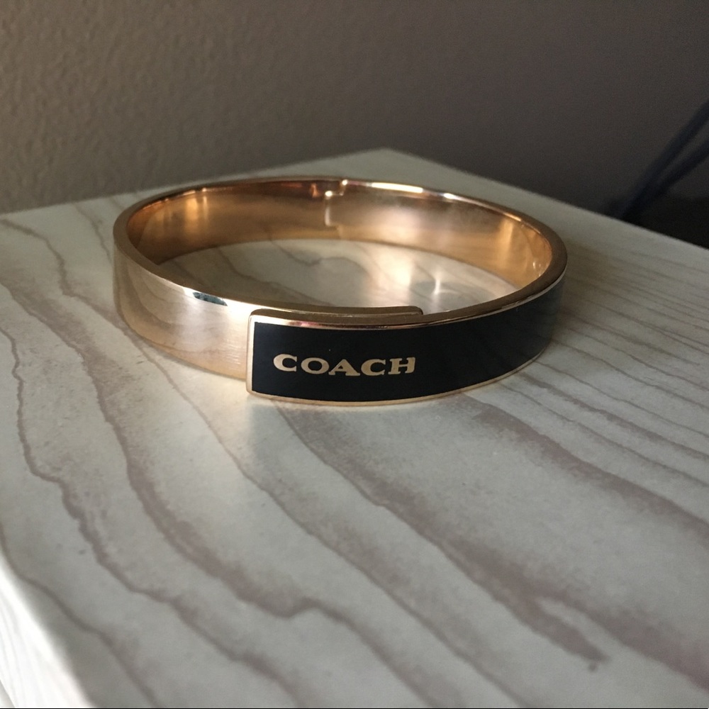 Coach gold bangle