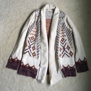 Shawl collar cardigan