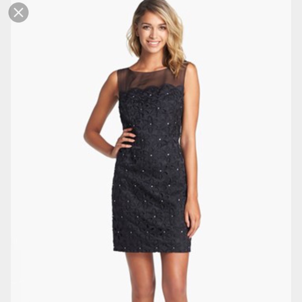 NWT Lilly Pulitzer Fulton dress black lace eyelet