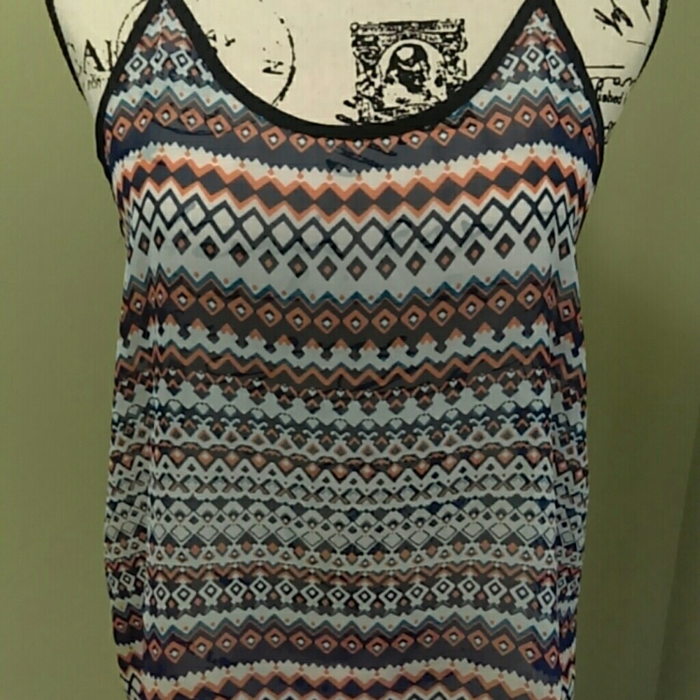 Semi-Sheer Tank - Picture 2 of 3