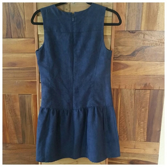 BCBGeneration Faux-Suede Drop-Waist Dress - Picture 2 of 3