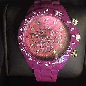 💜 NEW 💜 Purple Rain Chrono Fluo ToyWatch FL22AM