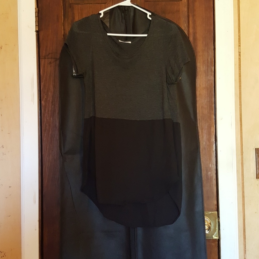 Long grey/ black shirt