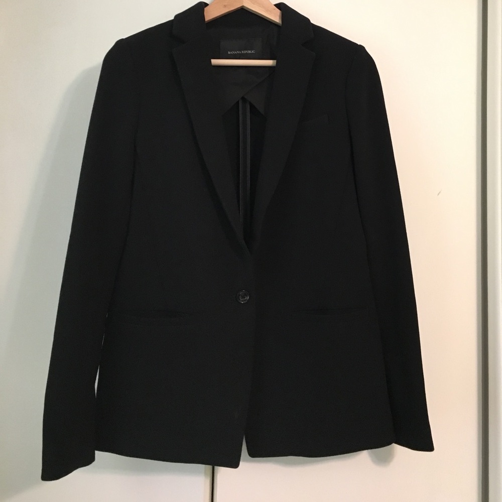 Banana Republic Knit blazer, black
