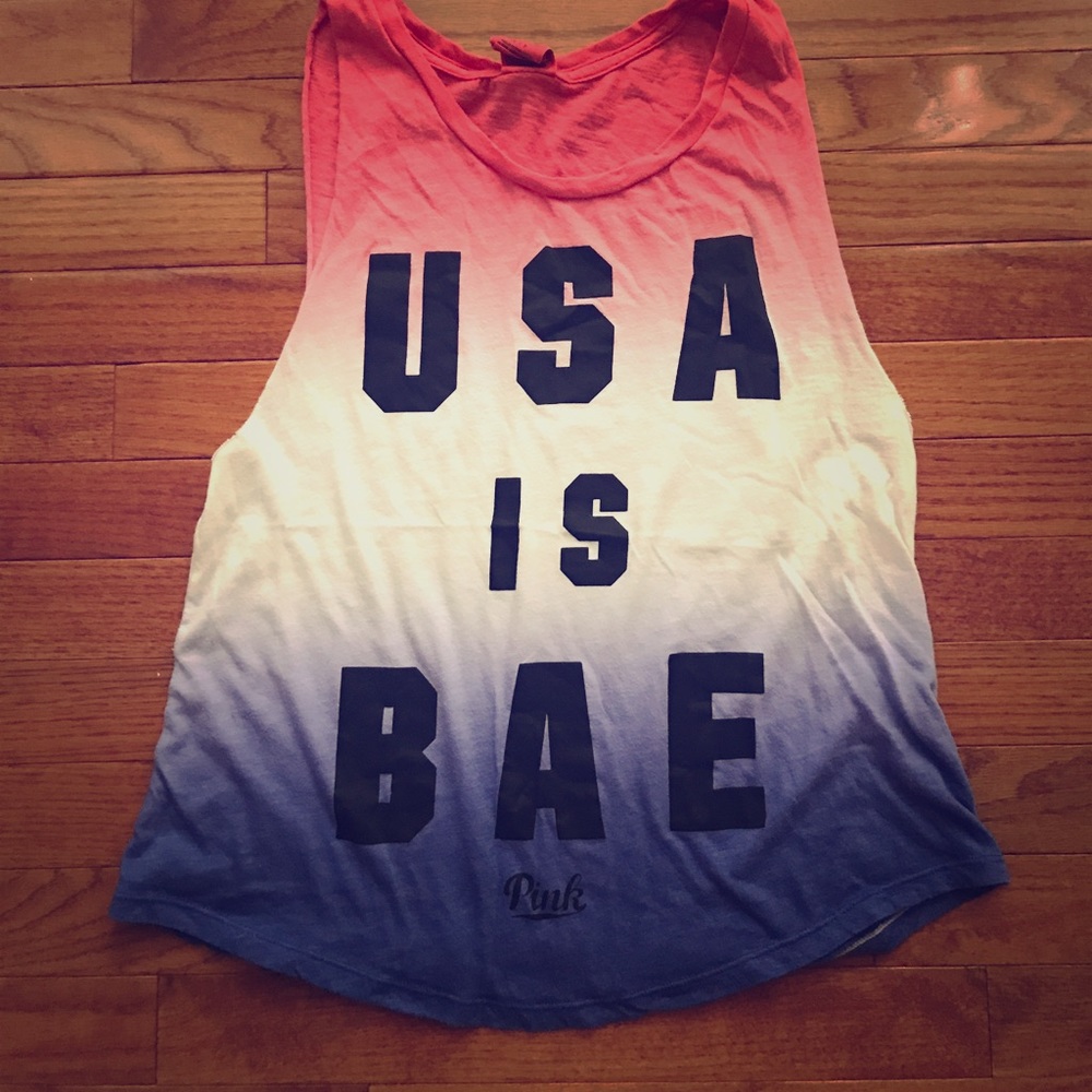 Victoria's Secret USA workout tank PINK SMALL