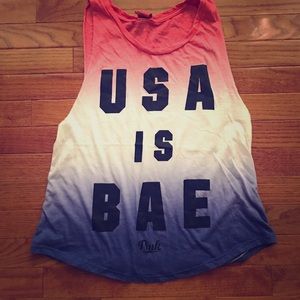 Victoria's Secret USA workout tank PINK SMALL