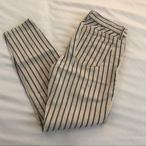 Madewell Skinny Pinstripe Jeans, Size 26