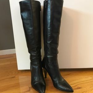Via Spiga size 9 black leather boots