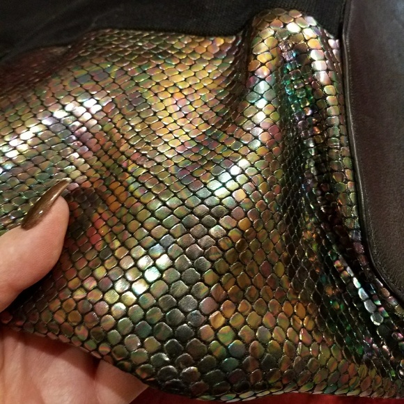 RomyGold ~ Iridescent Snake-Embossed Tote - Picture 4 of 8
