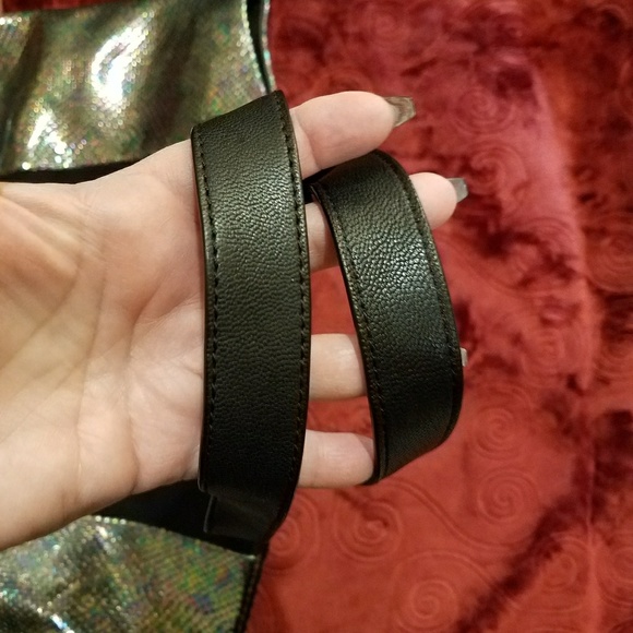 RomyGold ~ Iridescent Snake-Embossed Tote - Picture 6 of 8