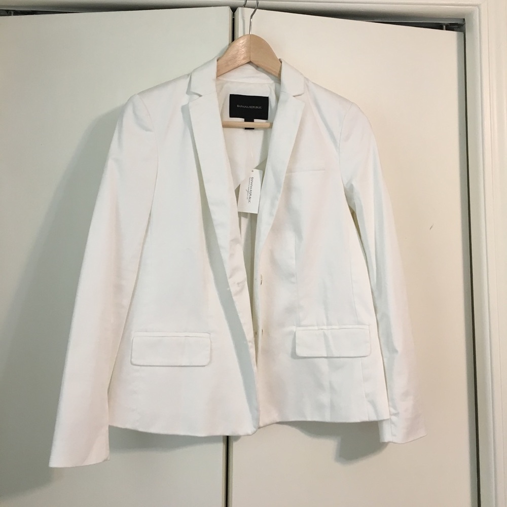 NWT Banana Republic White blazer