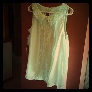 Baby Blue Peter Pan Collar Blouse 》 Final Price!