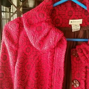 Anthropologie Elevenses Cathedral Glass Coat