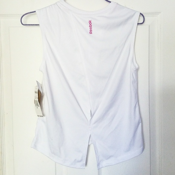 NEW Athletic Reebok white w/ blue & pink accents ♡ - Picture 2 of 4