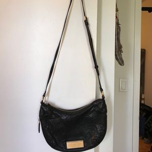Marc by Marc Jacobs black leather cross body bag