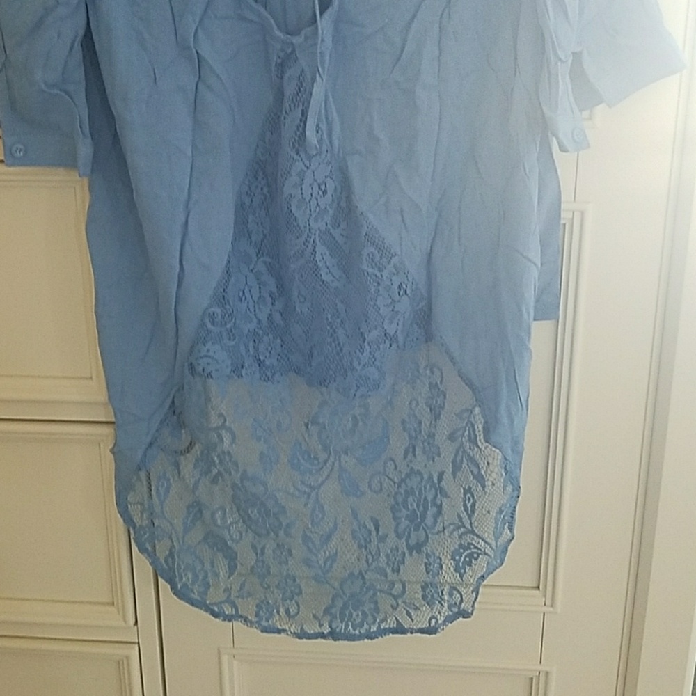 🩵 Gorgeous Boho High Low Top - Picture 6 of 8