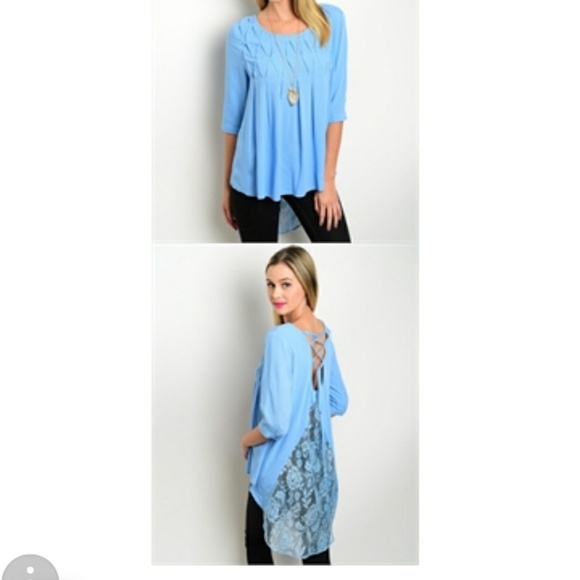 🩵 Gorgeous Boho High Low Top - Picture 2 of 8